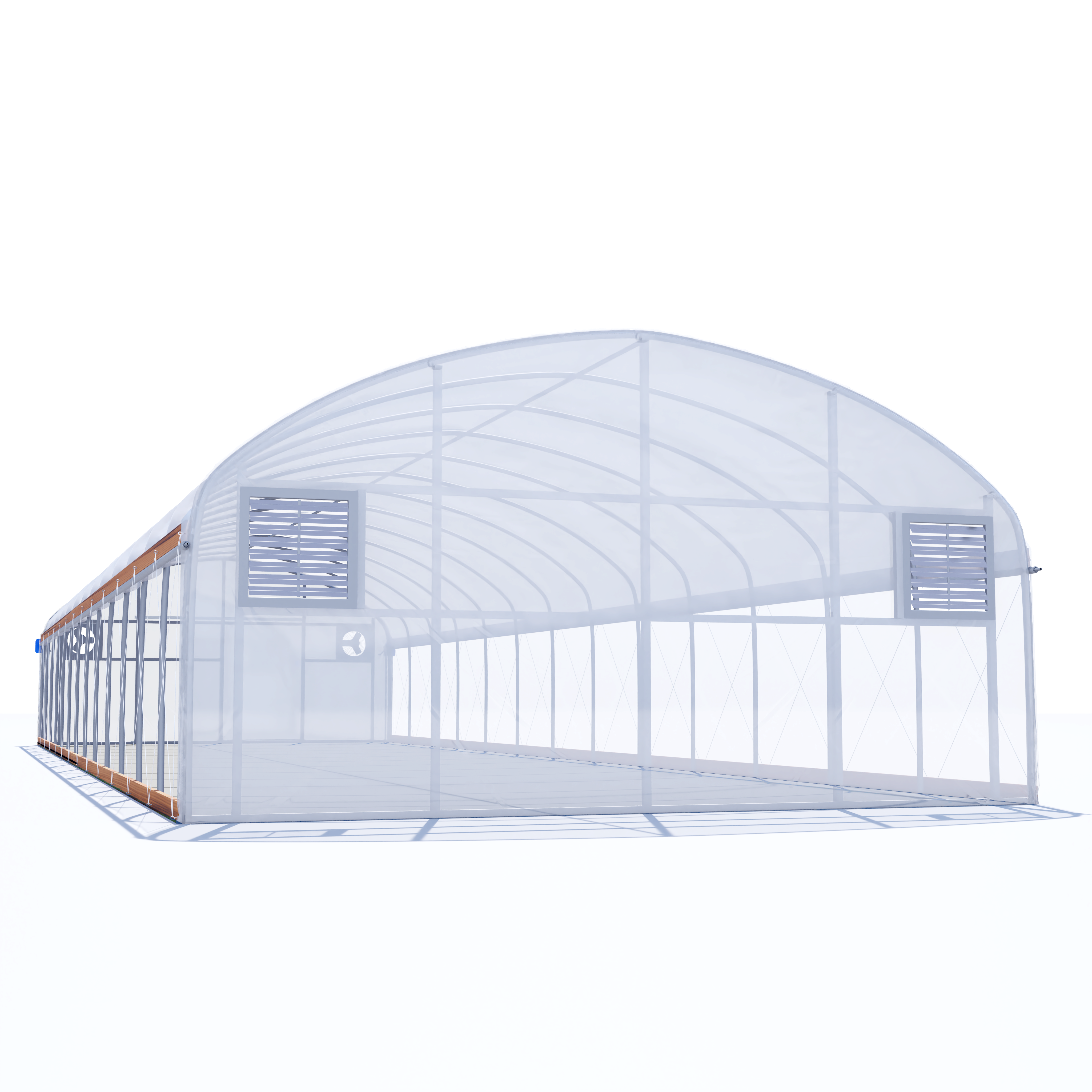 20'x100' Auto Ventilated Quonset Greenhouse w/ Roll-up Sides