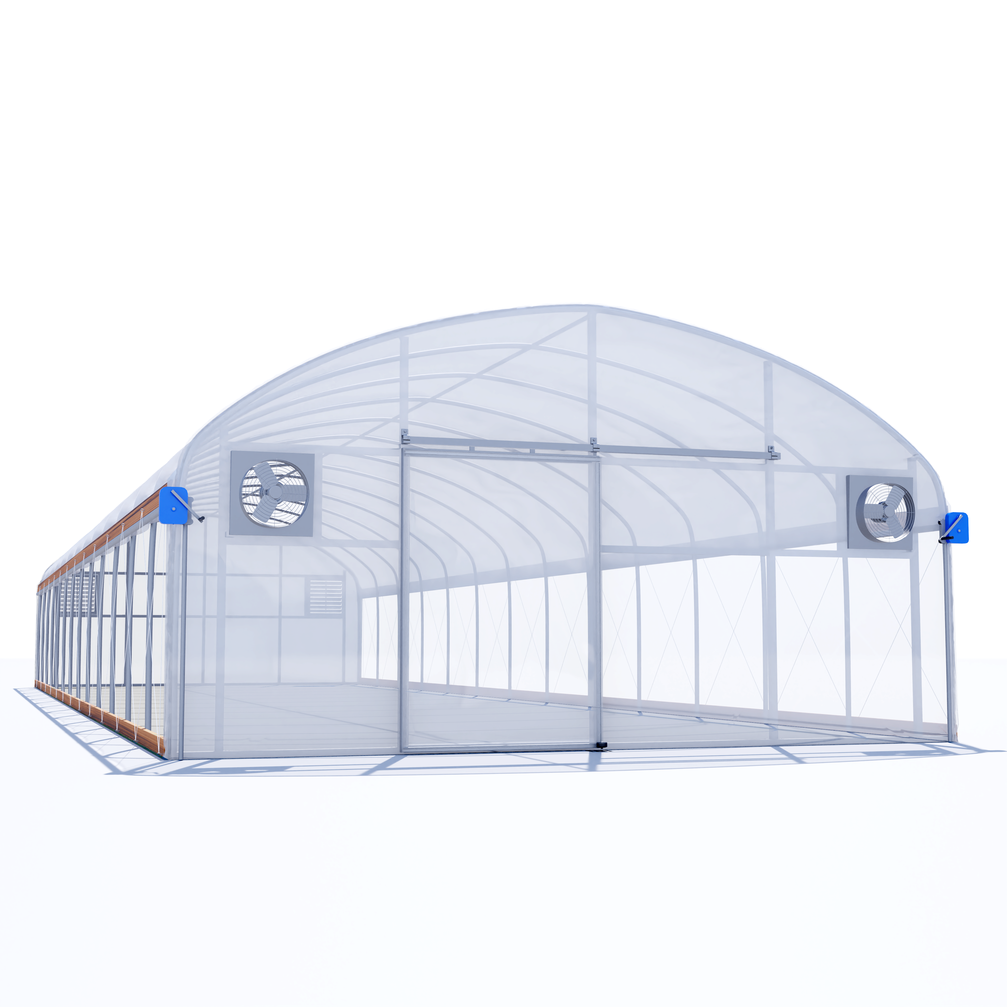 20'x100' Auto Ventilated Quonset Greenhouse w/ Roll-up Sides