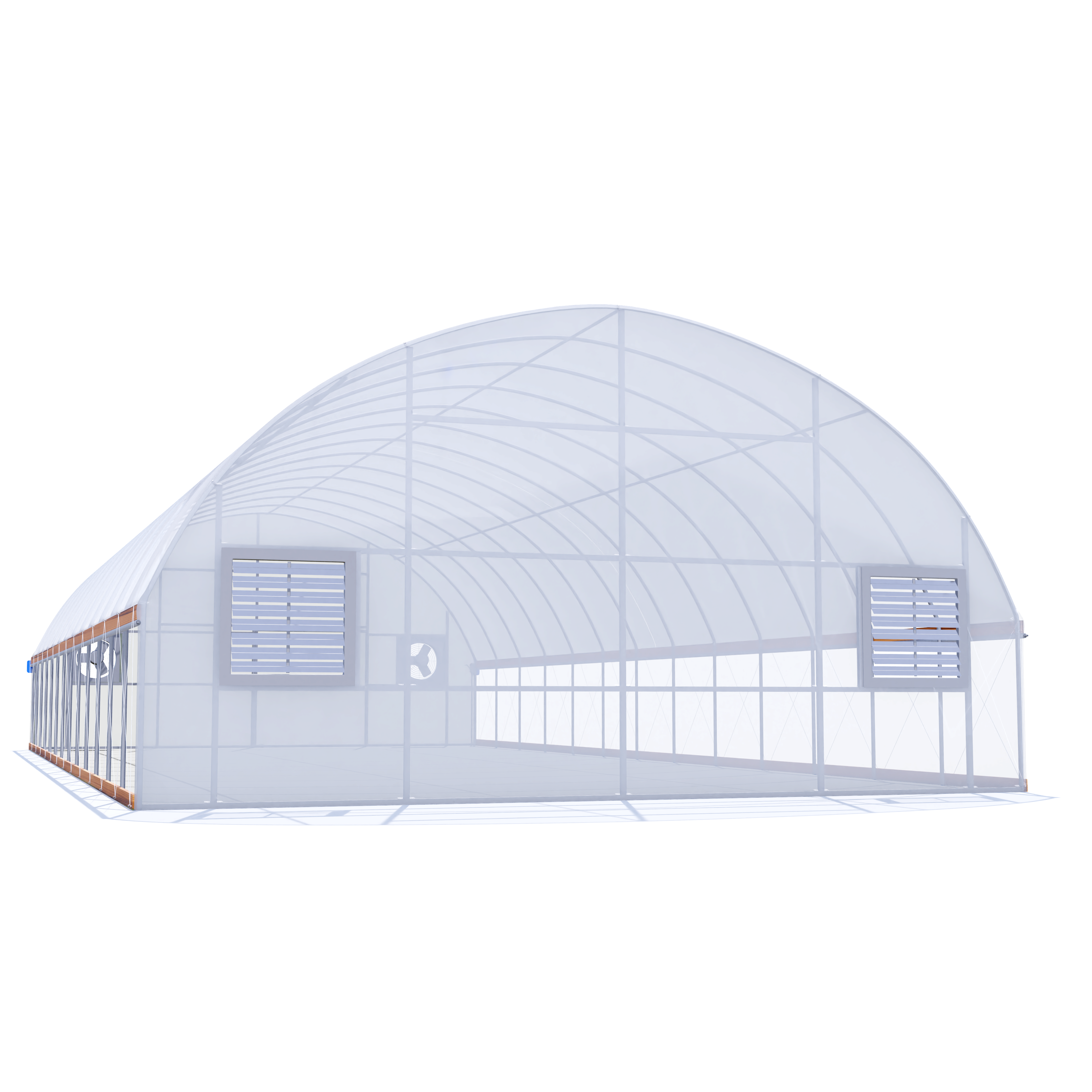 30'x80' Auto Ventilated Quonset Greenhouse w/ Roll-up Sides