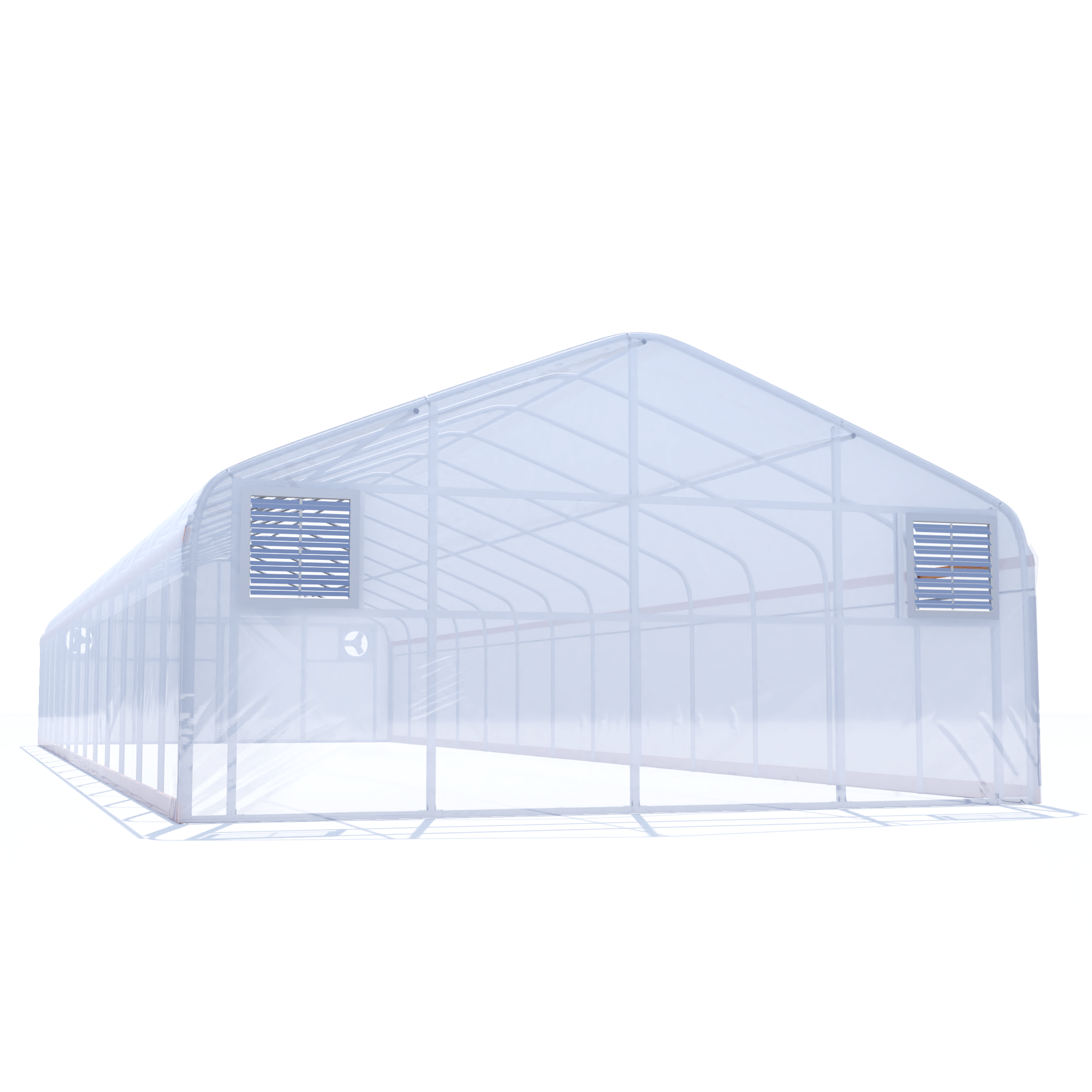 20'x100' Auto Ventilated Semi-Gable Greenhouse