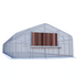 20'x100' Automated Four Season Semi-Gable Greenhouse w/ Twinwall Ends + Evap. Cooling