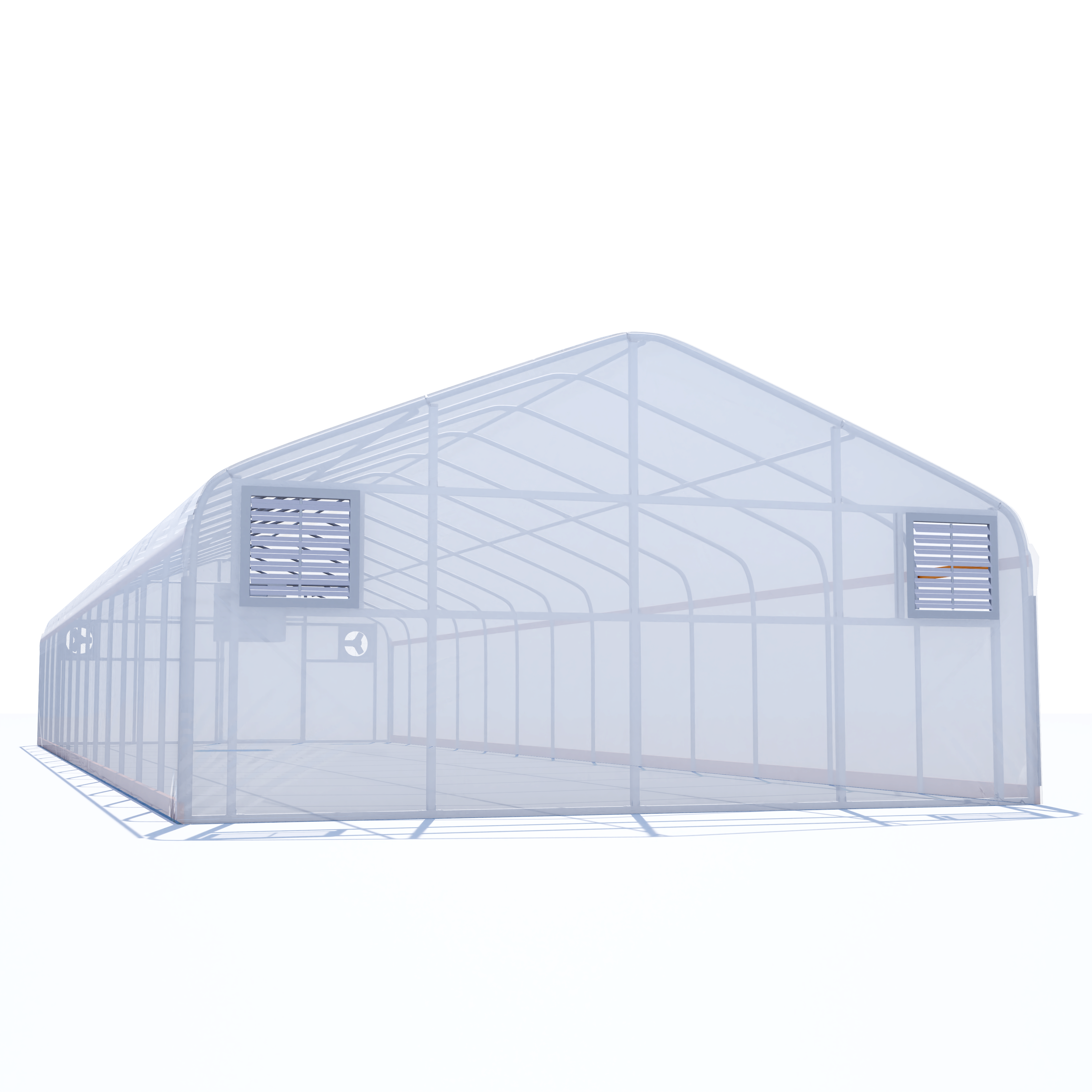 20'x100' Auto Ventilated Semi-Gable Greenhouse w/ Heater + Double Poly