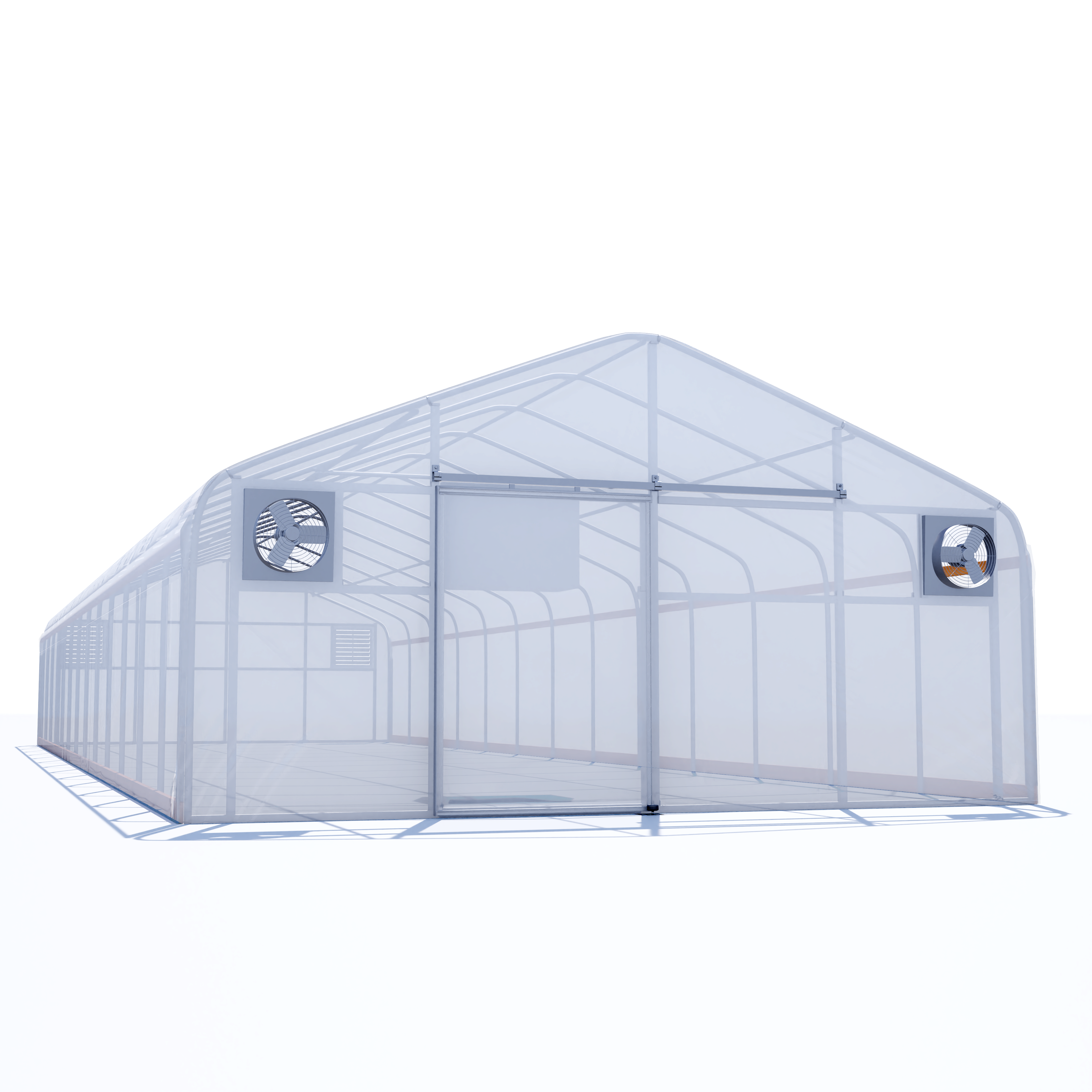 20'x100' Auto Ventilated Semi-Gable Greenhouse w/ Heater + Double Poly