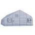 30'x100' Auto Ventilated Semi-Gable Greenhouse w/ Heater + Twinwall Ends