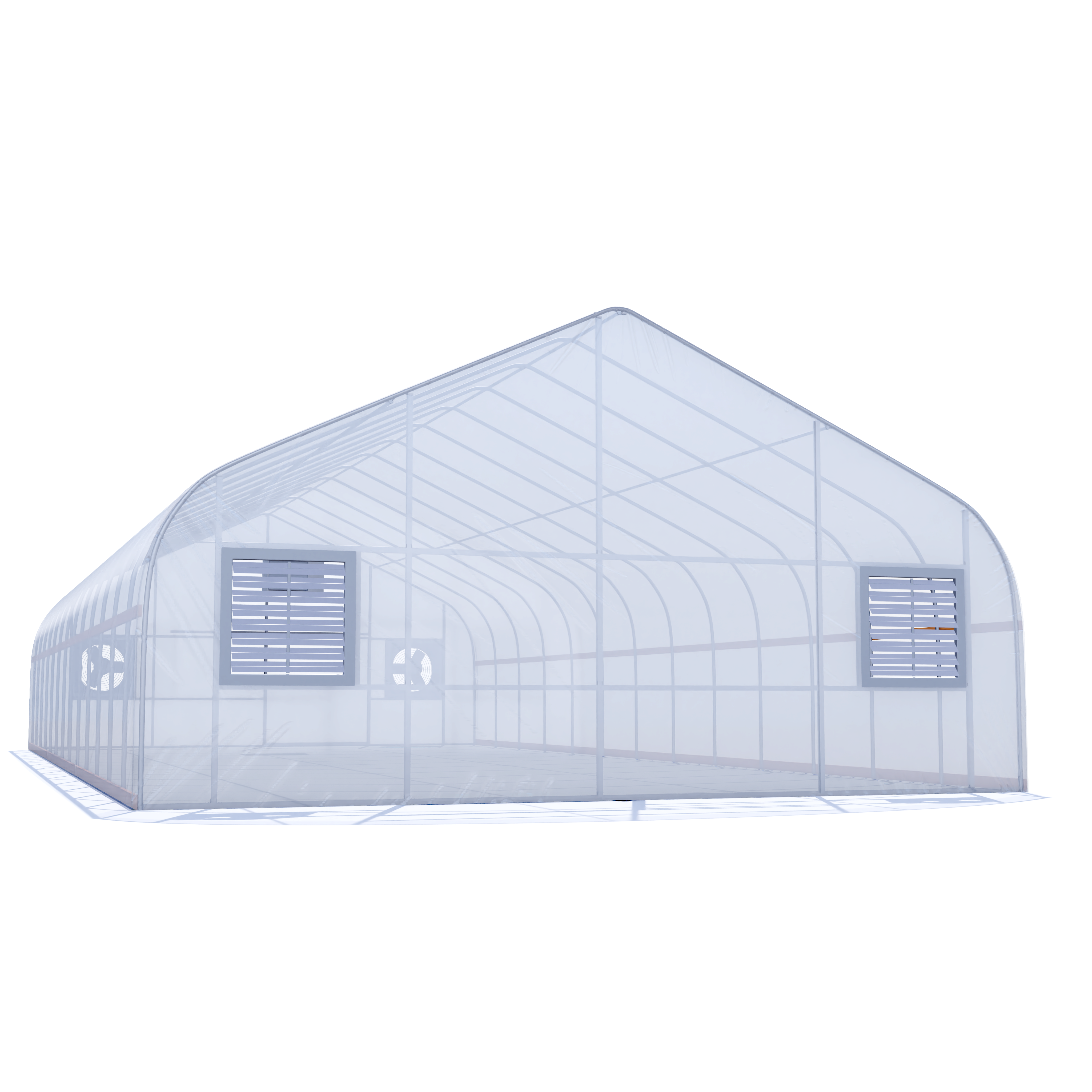 30'x100' Auto Ventilated Semi-Gable Greenhouse w/ Heater + Double Poly