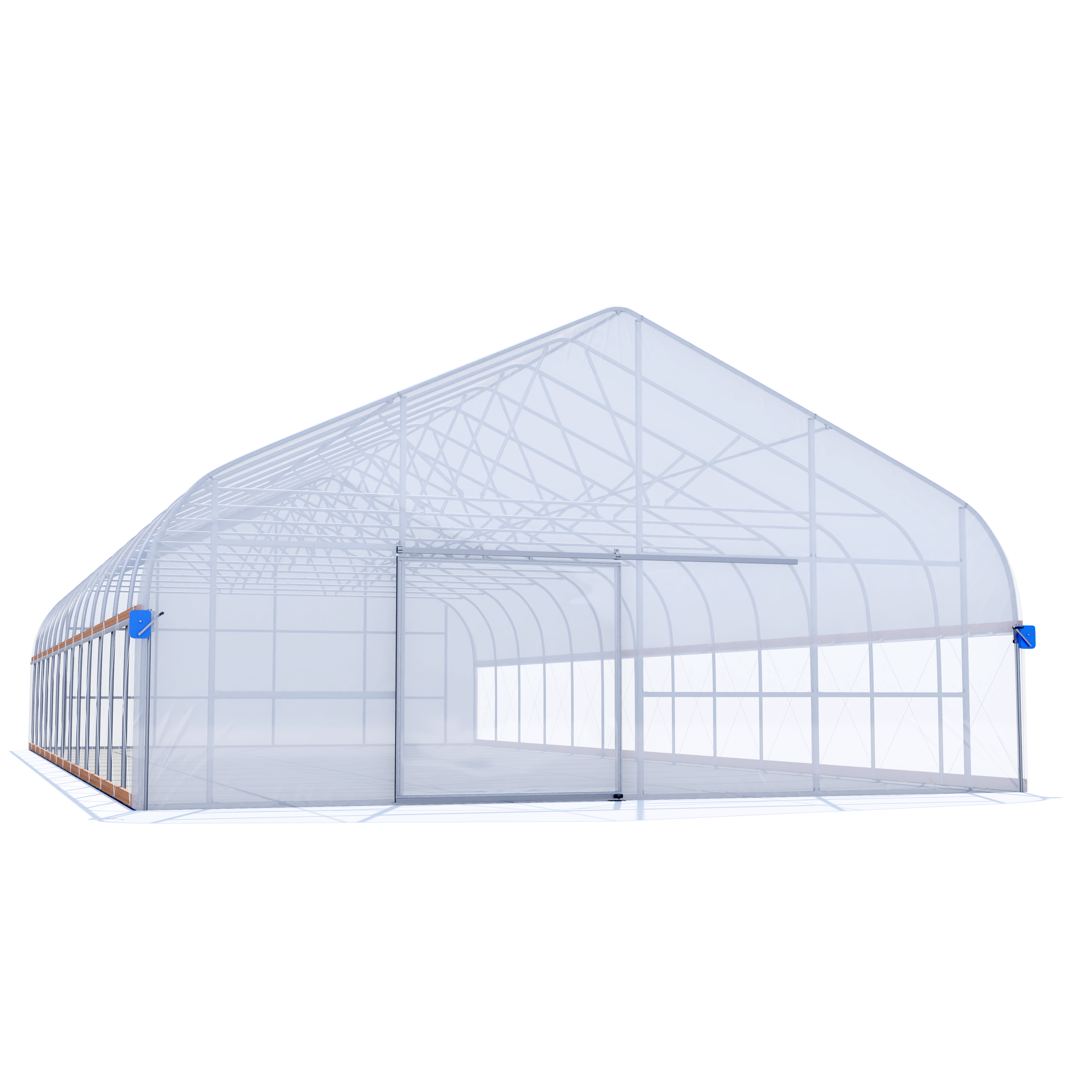 30'x80' NRCS Semi-Gable High Tunnel w/ Truss Reinforcement