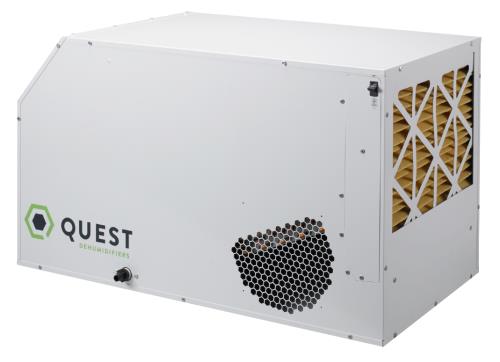 Quest Dual 225 Overhead Dehumidifier - 230 Volt for greenhouses or indoor cultivation spaces