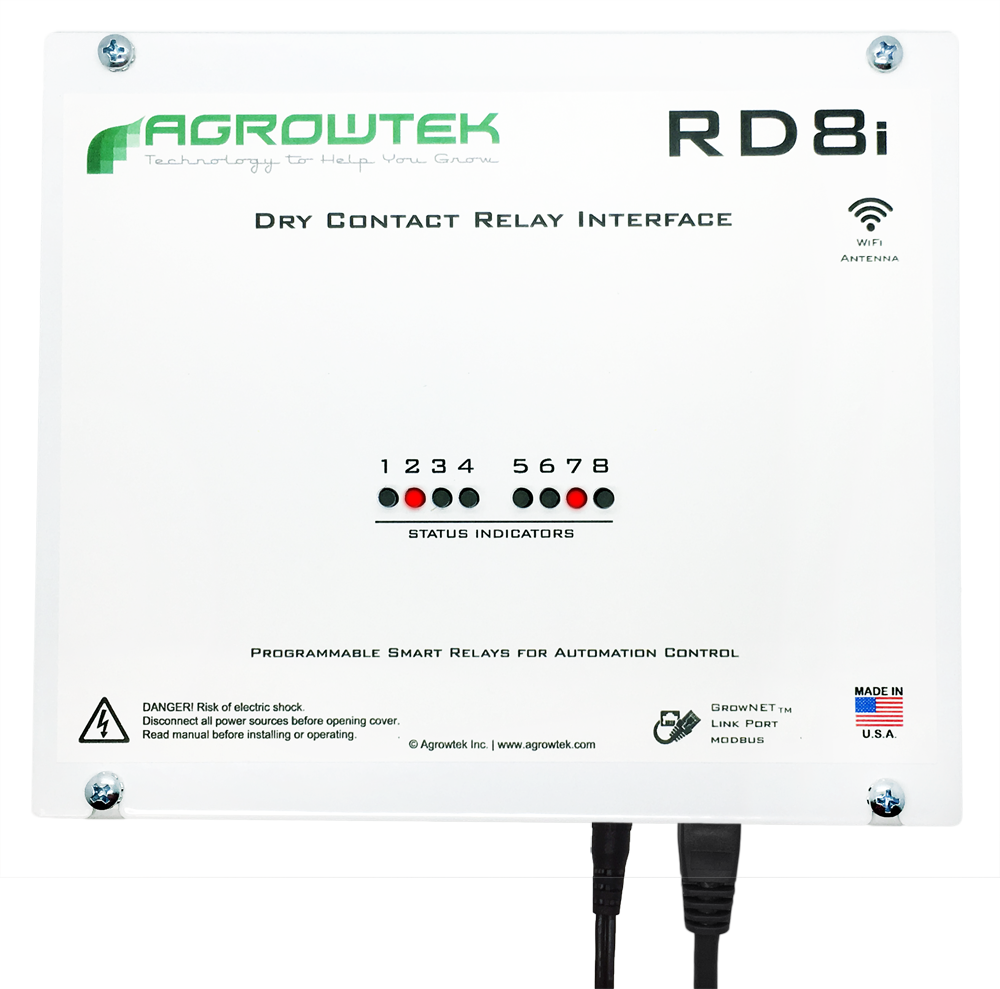 GrowControl™ RD8i+ Digital Intelligent 8-Contact Relay